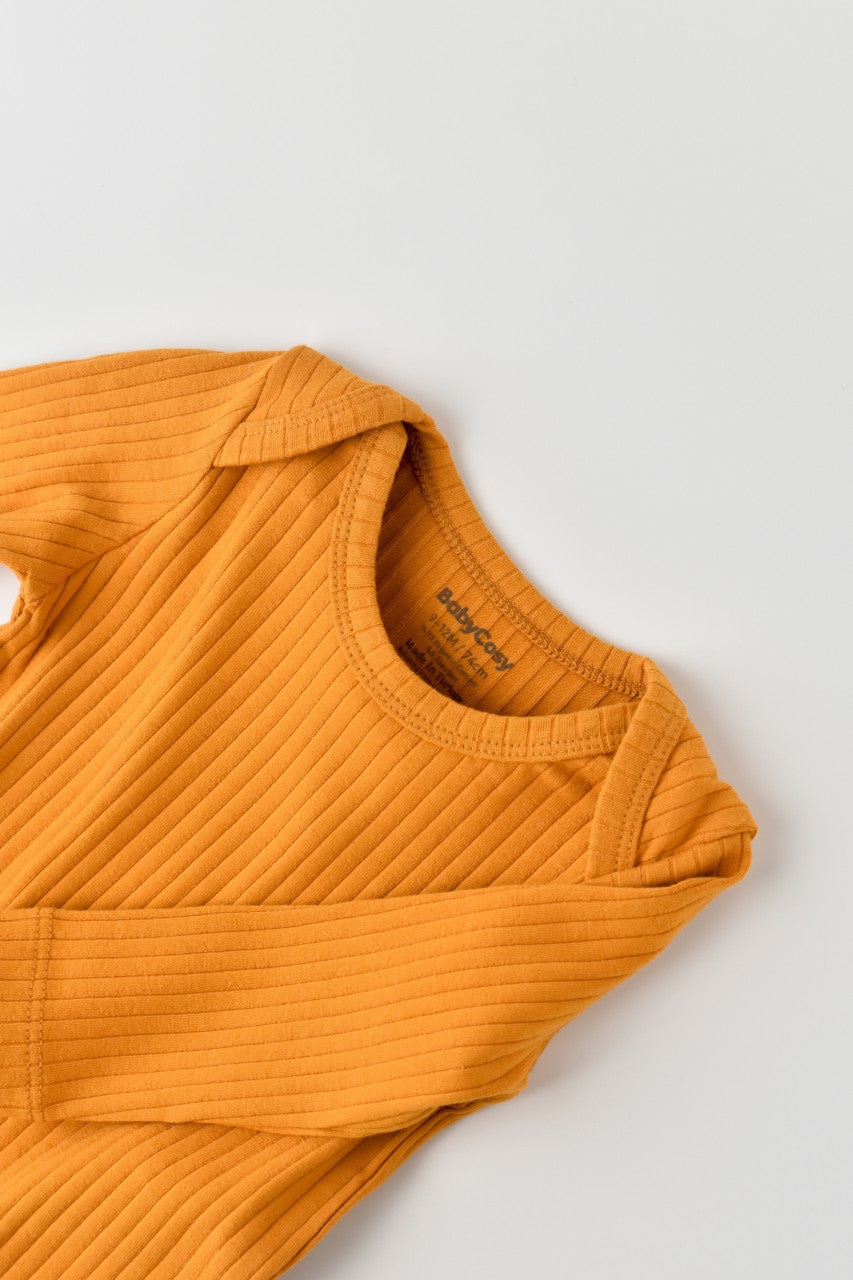 Body Bebe Unisex cu maneca lunga din 95% bumbac organic cu 5% elastan - , BabyCosy